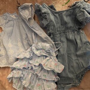 Baby Girl Romper and Dress bundle